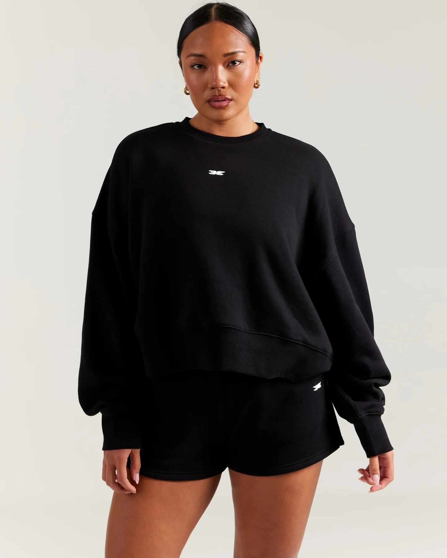 Midnight Elite Crewneck — Hoodies and fleece by Gifted Elite New York, technical flat illustration